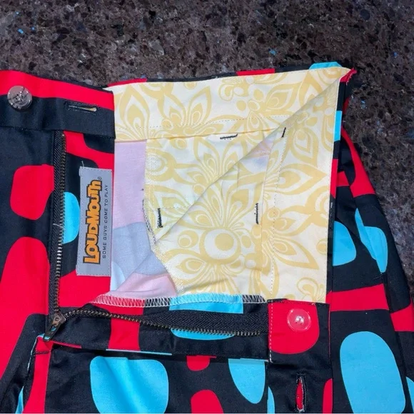 Loudmouth Golf Shorts Men’s Size 36 NEW Discontinued “Atom Smasher” - Picture 11 of 13